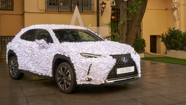 Art Car Winner is a UX Covered in Paper Flower Petals