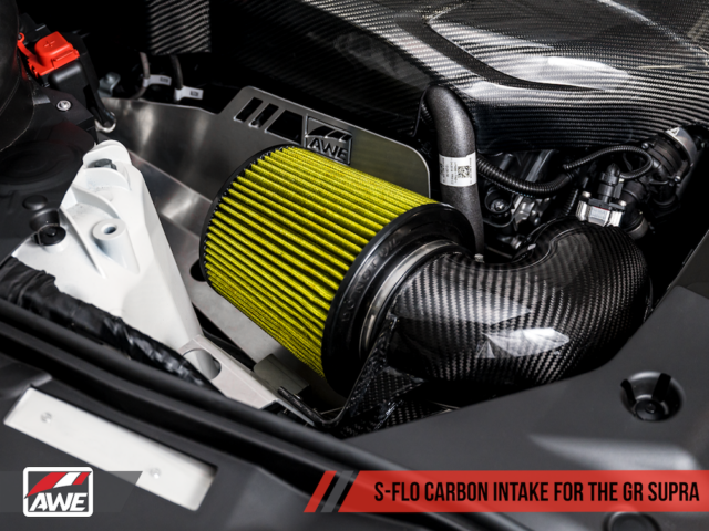 AWE S-FLO Carbon Intake Suite open installed